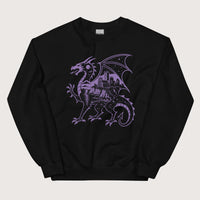 Black Whitby Wyrm Sweatshirt - history buff gift by HistoHead