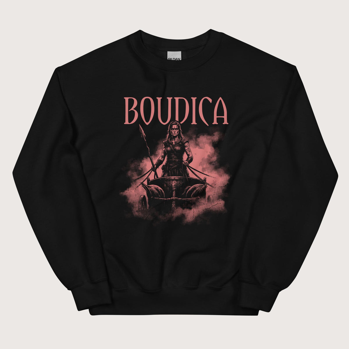 Black Boudica Warrior Queen Sweatshirt - history buff gift by HistoHead