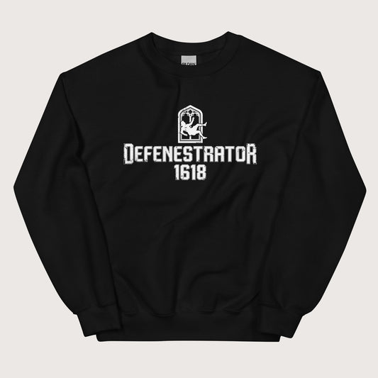 Black Defenestrator Sweatshirt - history buff gift by HistoHead