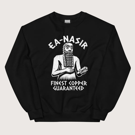 Black Ea-Nasir Finest Copper Sweatshirt - history buff gift by HistoHead