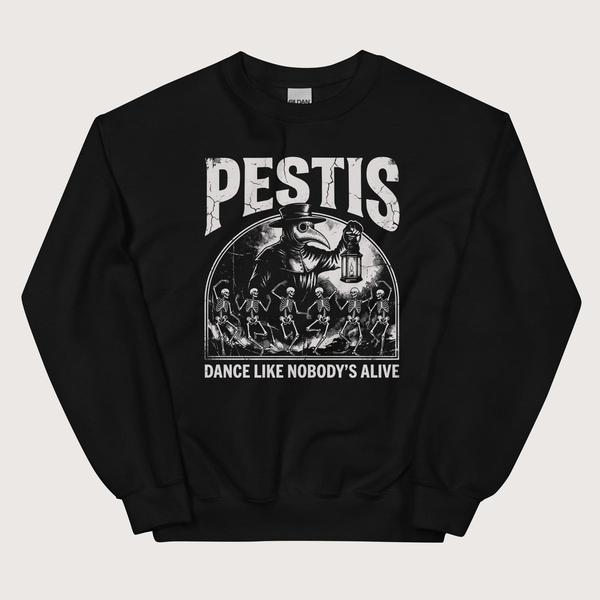 Black Pestis Dance Sweatshirt - history buff gift by HistoHead