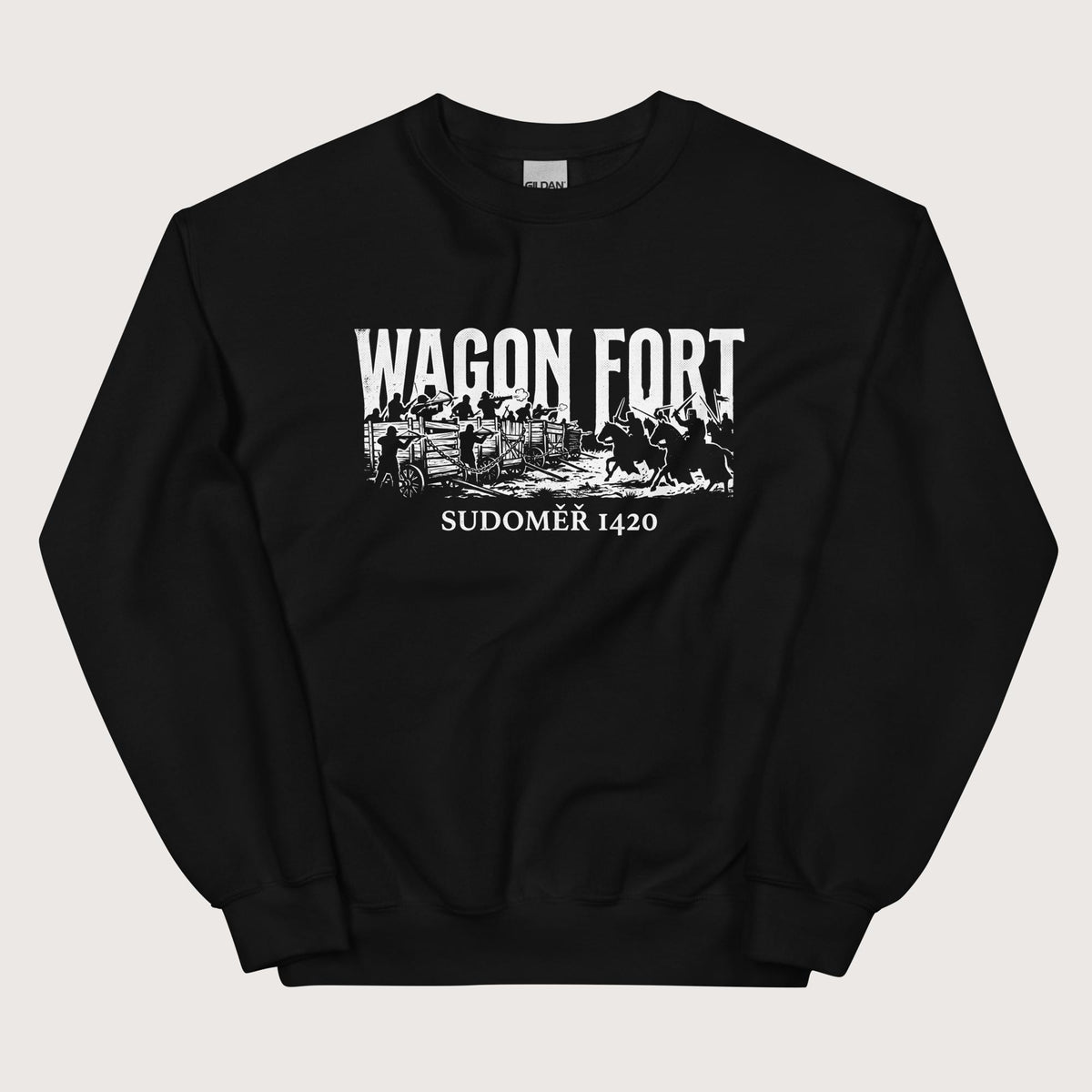 Black Wagon Fort Battle of Sudoměř Sweatshirt - history buff gift by HistoHead
