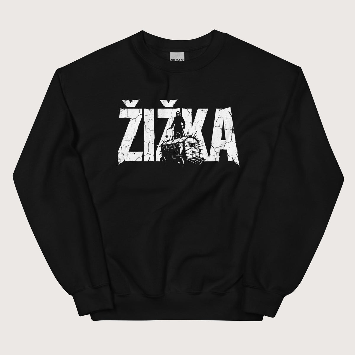 Black Jan Žižka Sweatshirt - history buff gift by HistoHead