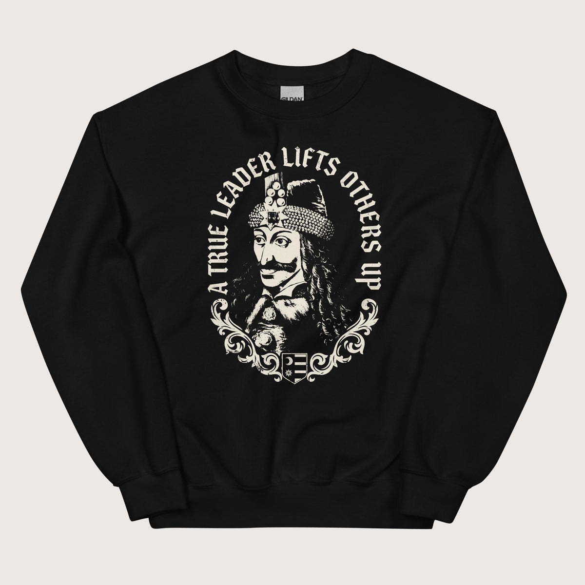 Black Vlad the Impaler True Leader Sweatshirt - history buff gift by HistoHead