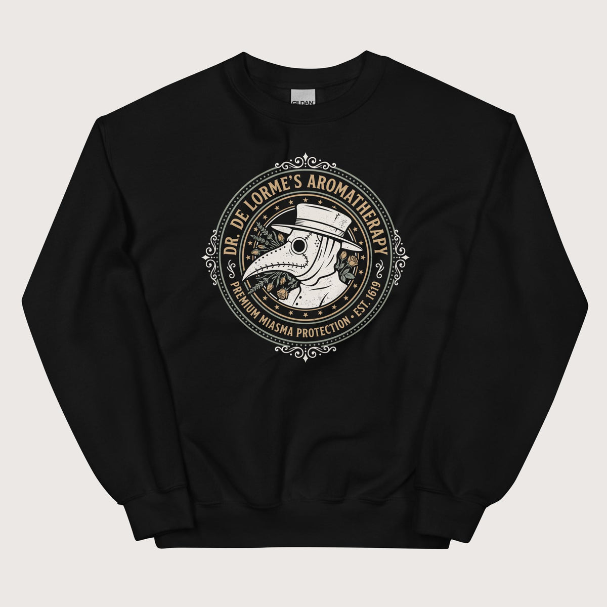 Black Dr. De Lorme's Aromatherapy Sweatshirt - history buff gift by HistoHead