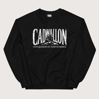 Black Cadwallon Conqueror of Northumbria Sweatshirt - history buff gift by HistoHead