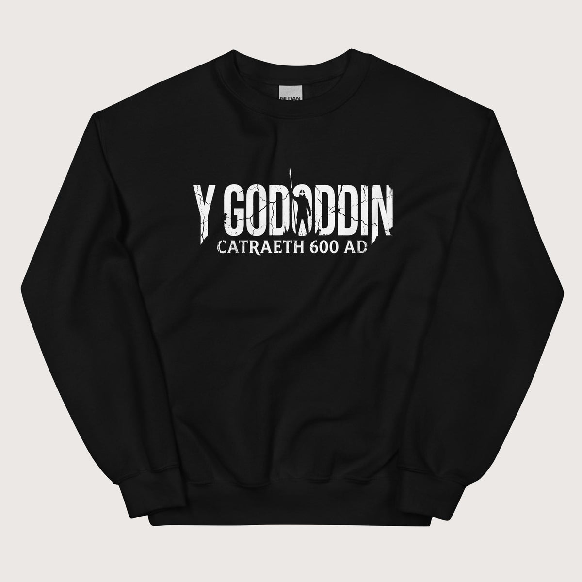 Black Y Gododdin Catraeth 600 Sweatshirt - history buff gift by HistoHead