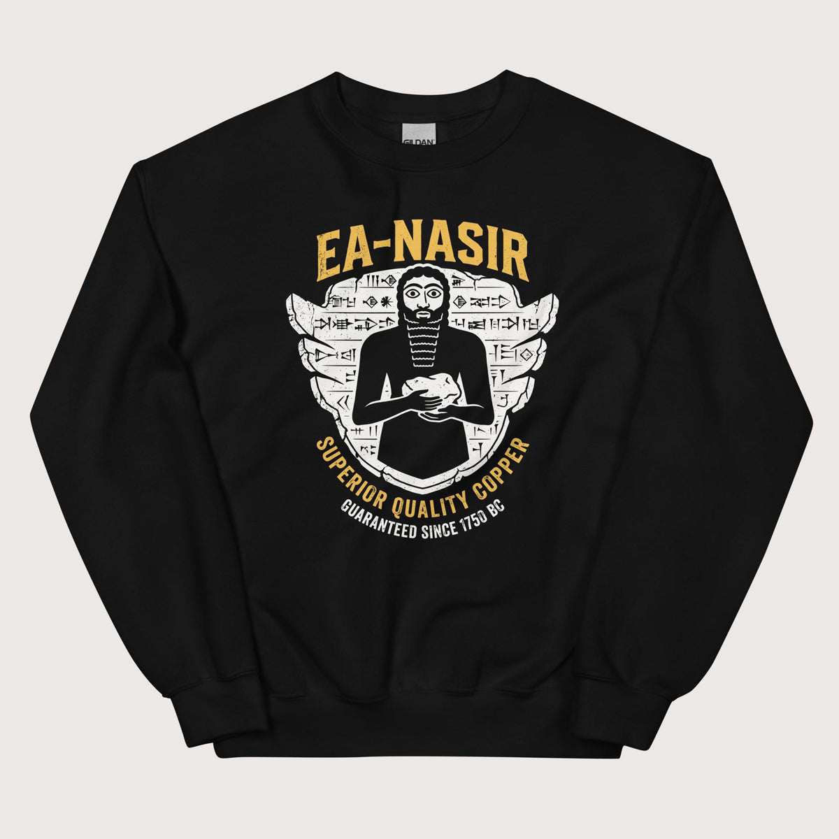 Black Ea-Nasir Superior Copper Guaranteed Sweatshirt - history buff gift by HistoHead