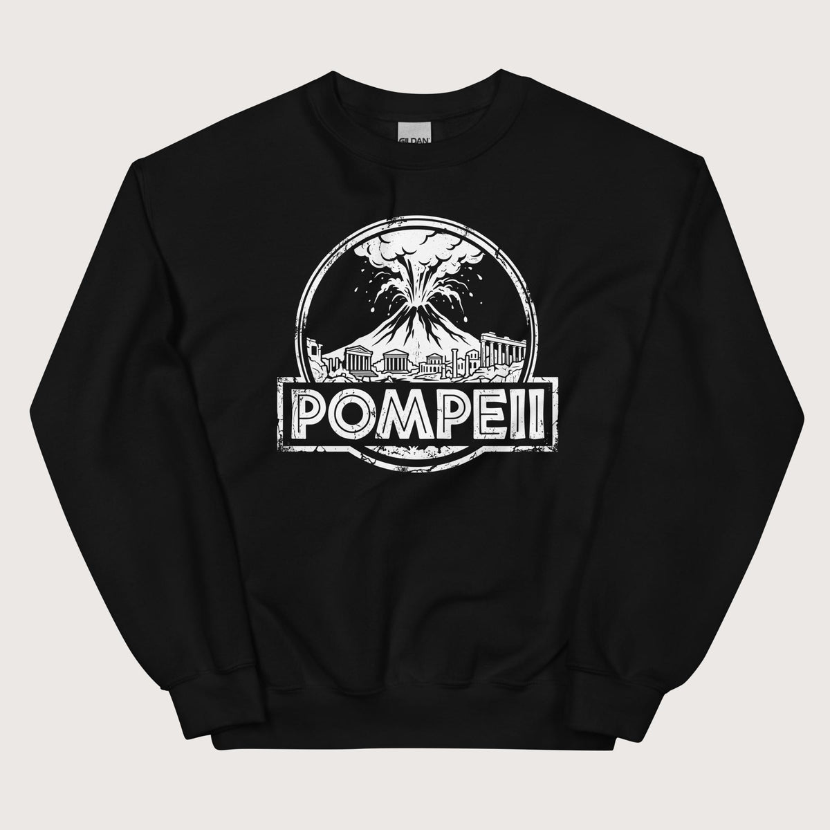Black Pompeii Sweatshirt - history buff gift by HistoHead