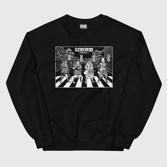 Black Sengoku Road Sweatshirt - history buff gift by HistoHead