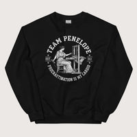 Black Team Penelope Procrastination Sweatshirt - history buff gift by HistoHead