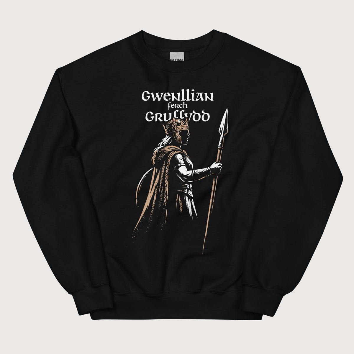Black Gwenllian ferch Gruffydd Sweatshirt - history buff gift by HistoHead