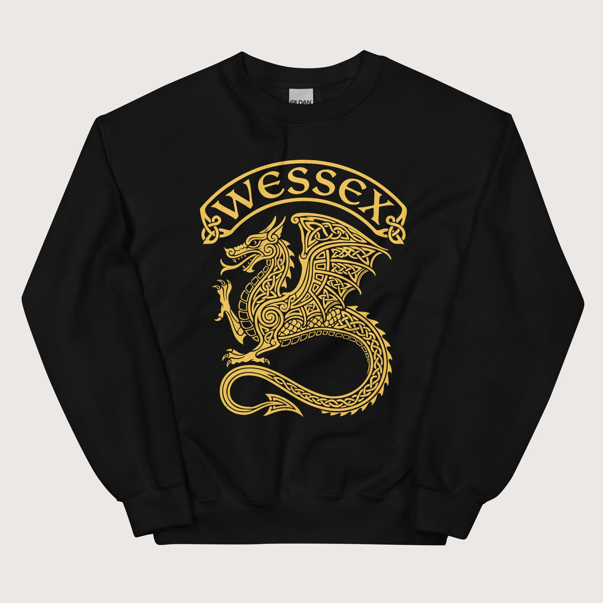 Black Wessex Dragon Sweatshirt - history buff gift by HistoHead