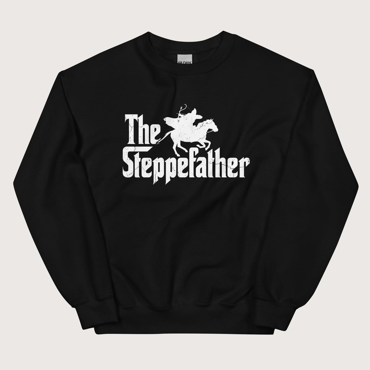 Black The Steppefather Parthian Shot Sweatshirt - history buff gift by HistoHead