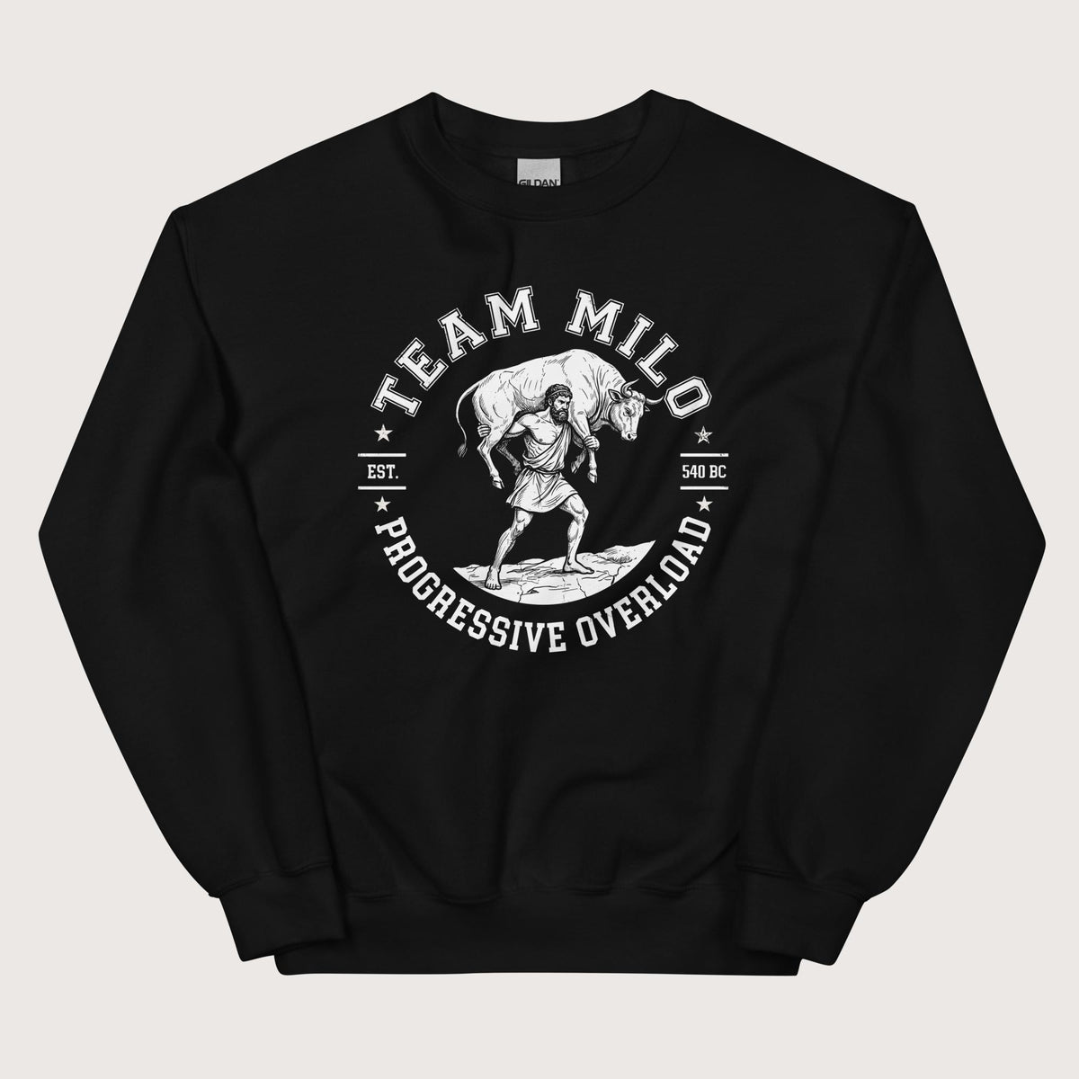 Black Team Milo Sweatshirt - history buff gift by HistoHead