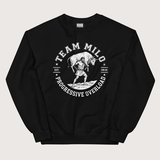 Black Team Milo Sweatshirt - history buff gift by HistoHead