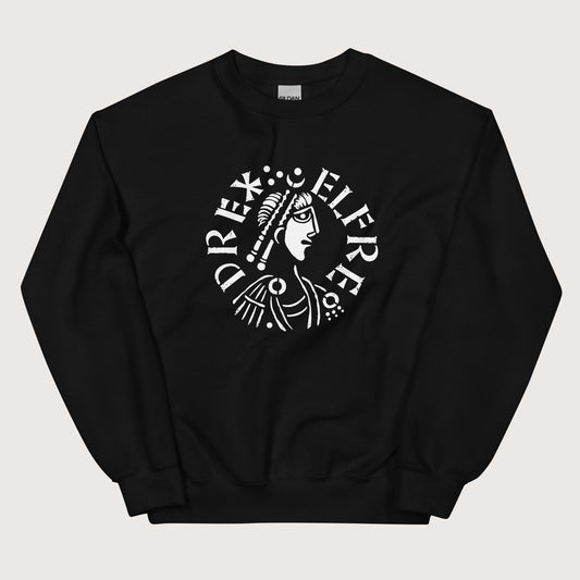 Black Alfred the Great Penny Sweatshirt - history buff gift by HistoHead
