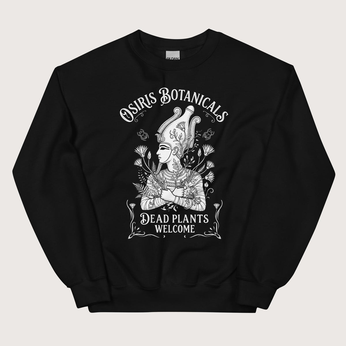 Black Osiris Botanicals Sweatshirt - history buff gift by HistoHead