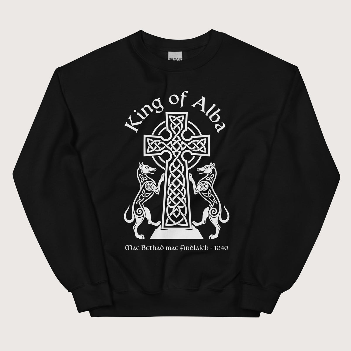 Black King of Alba Sweatshirt - history buff gift by HistoHead