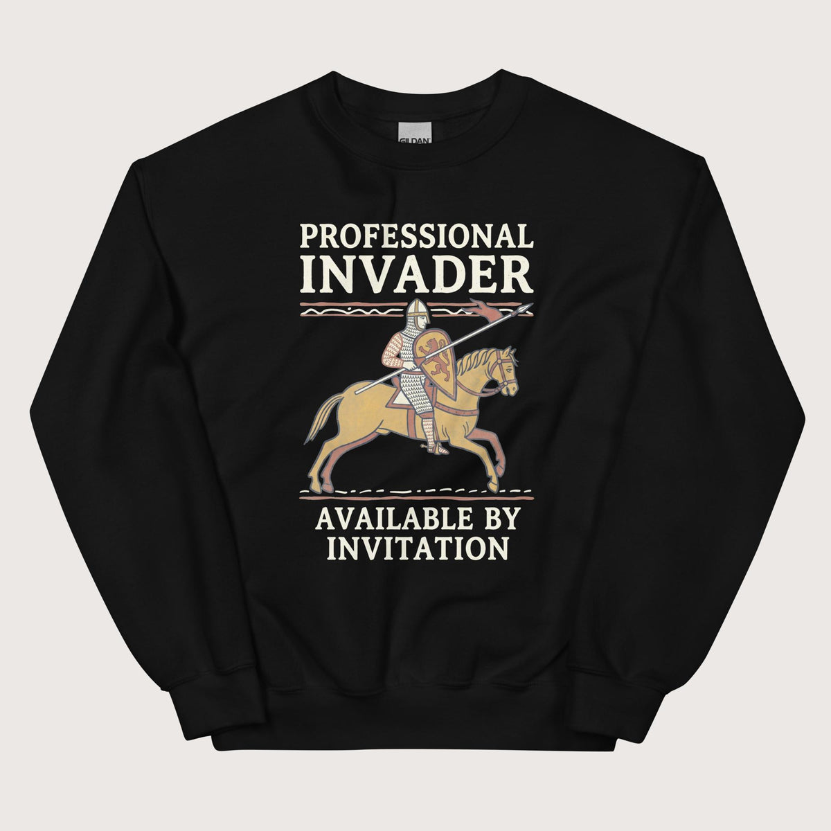 Black Professional Invader Sweatshirt - history buff gift by HistoHead