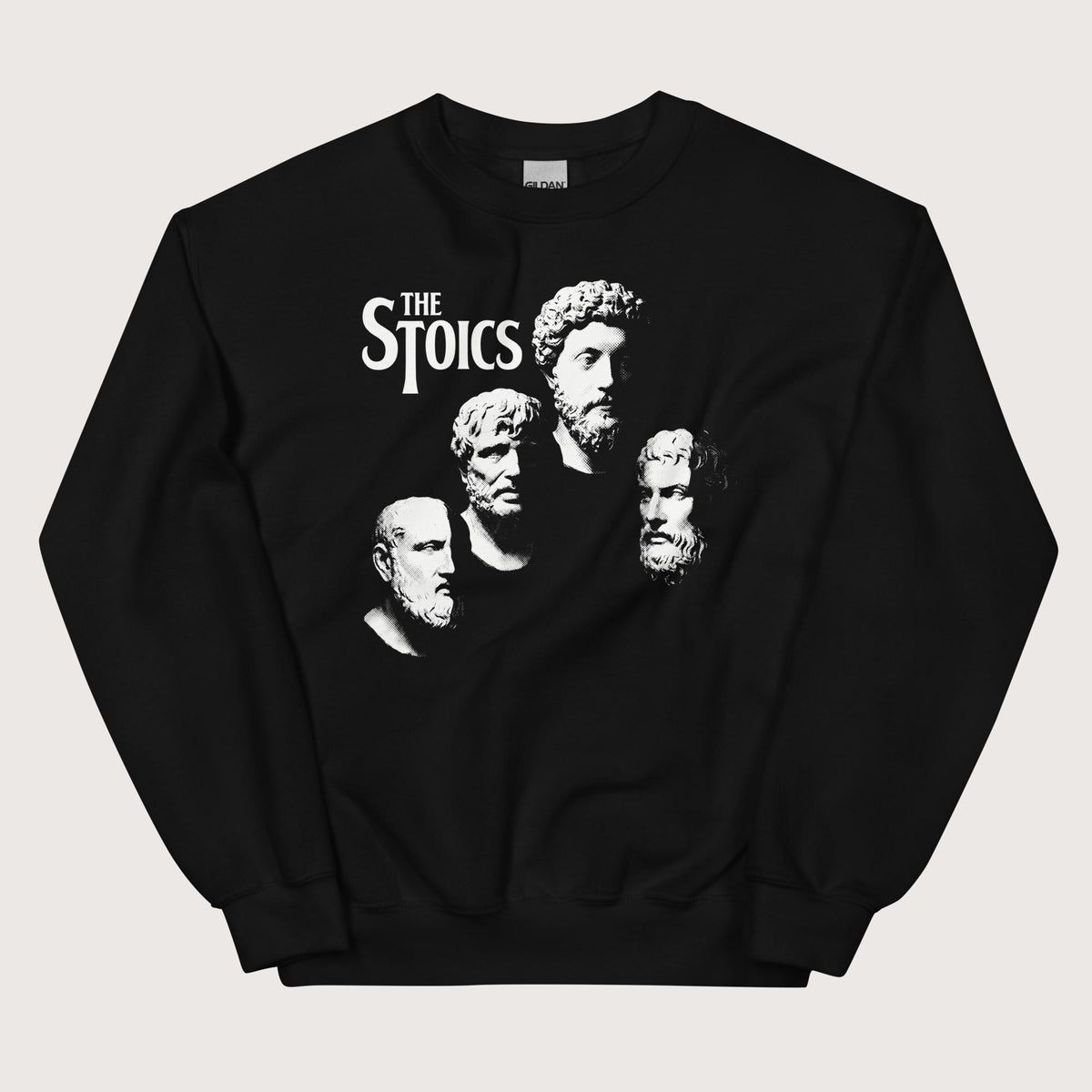 Black The Stoics Sweatshirt - history buff gift by HistoHead
