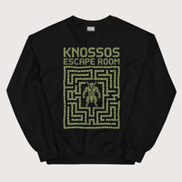 Black Knossos Escape Room Sweatshirt - history buff gift by HistoHead