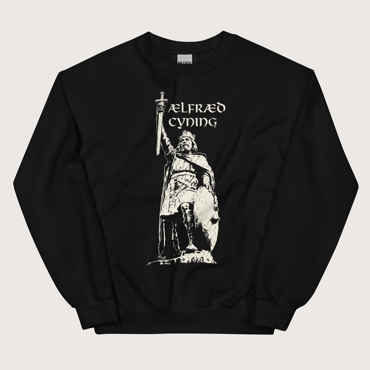 Black Alfred the Great Sweatshirt - history buff gift by HistoHead