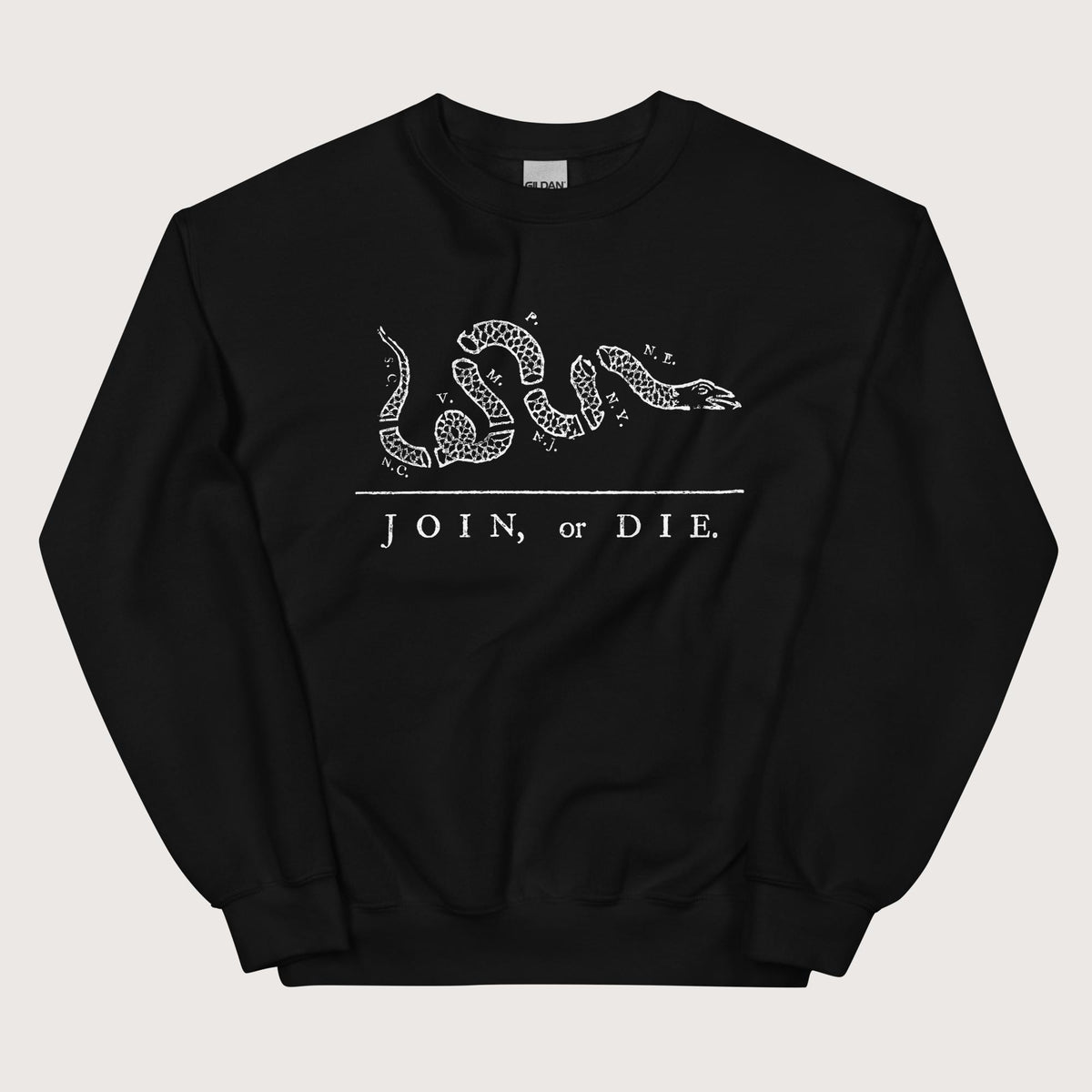 Black Join Or Die Sweatshirt - history buff gift by HistoHead