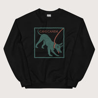 Black Cave Canem Pompeii Mosaic Sweatshirt - history buff gift by HistoHead