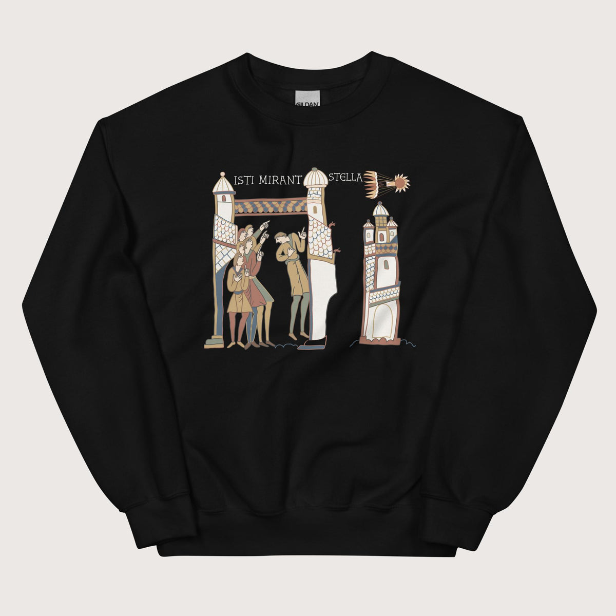 Black Isti Mirant Stella Sweatshirt - history buff gift by HistoHead