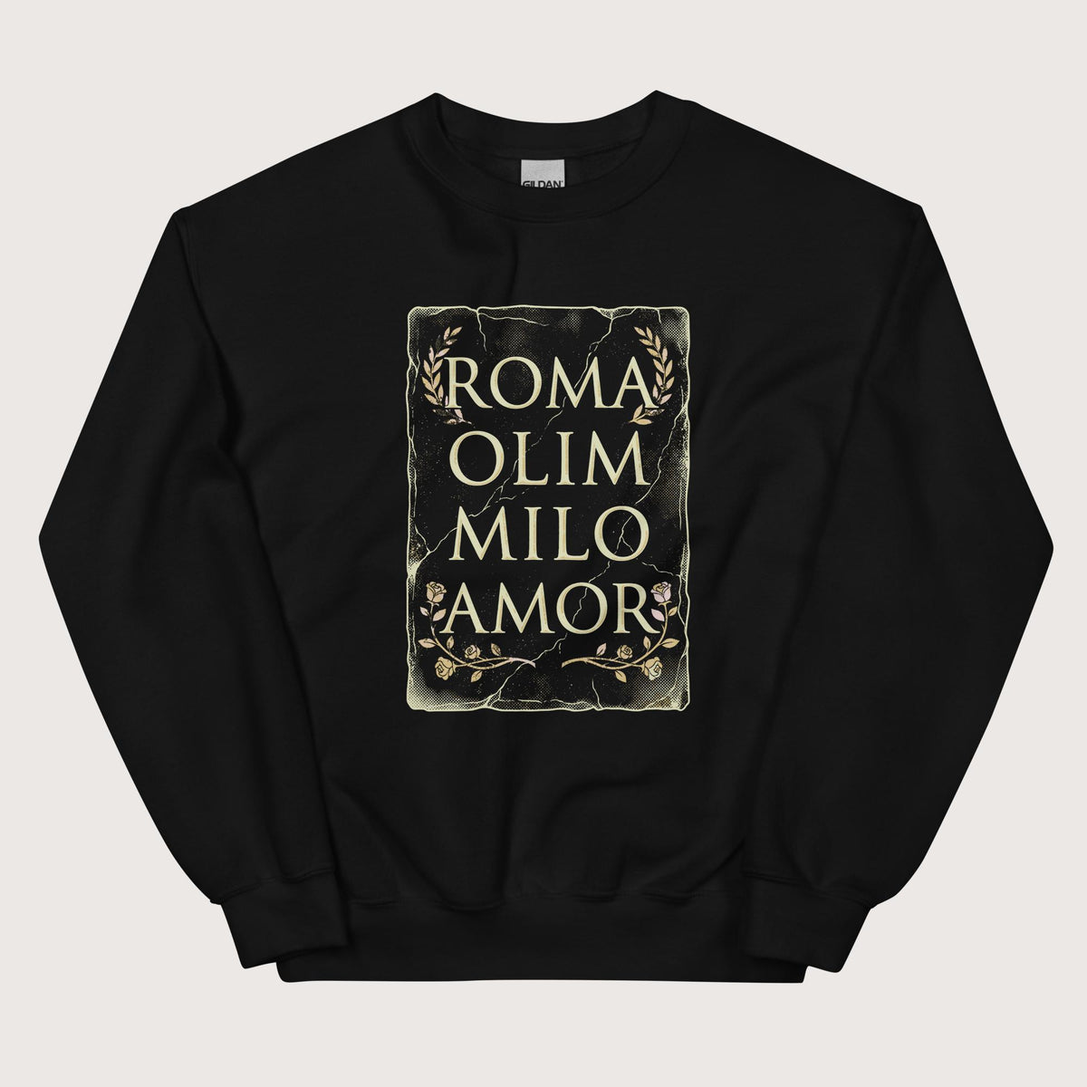 Black Roma Amor Sweatshirt - history buff gift by HistoHead