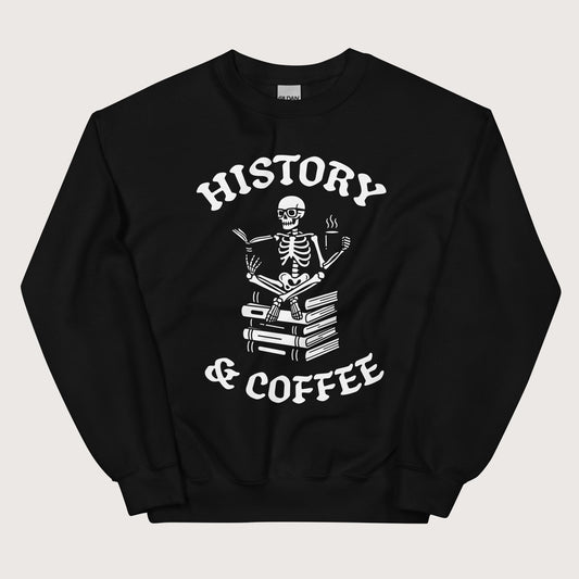 Black History & Coffee Sweatshirt - history buff gift by HistoHead