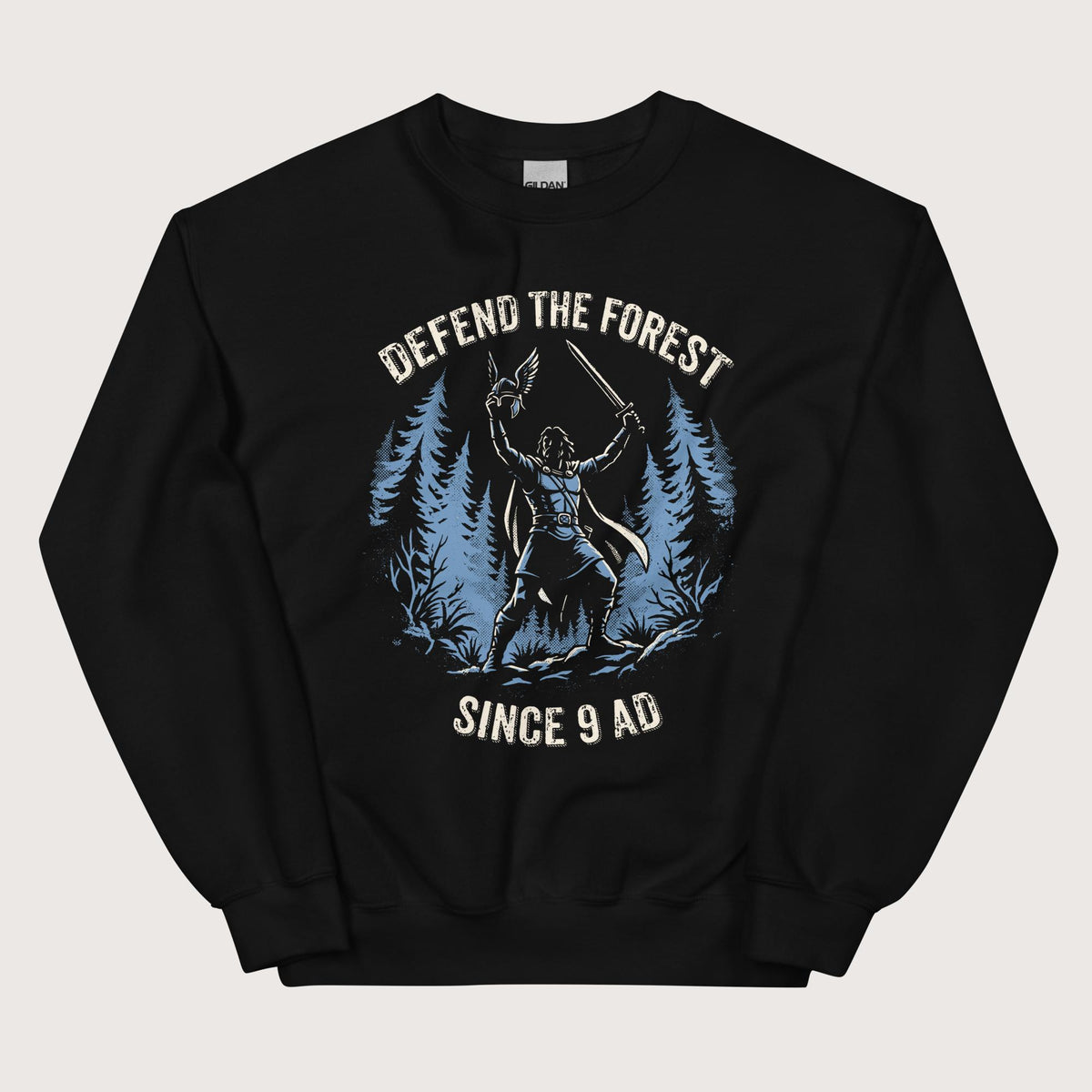 Black Defend the Forest Sweatshirt - history buff gift by HistoHead