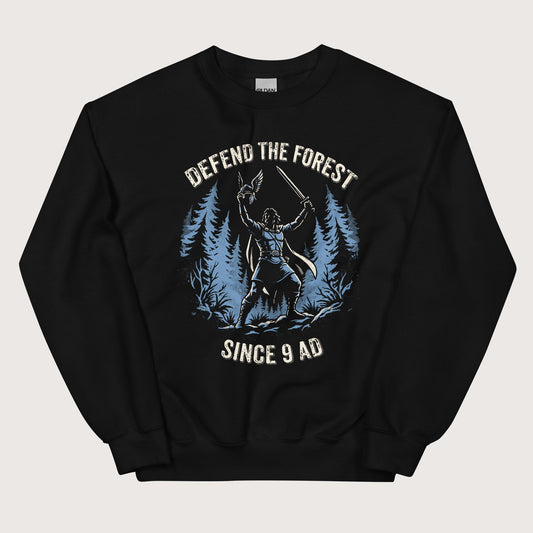 Black Defend the Forest Sweatshirt - history buff gift by HistoHead
