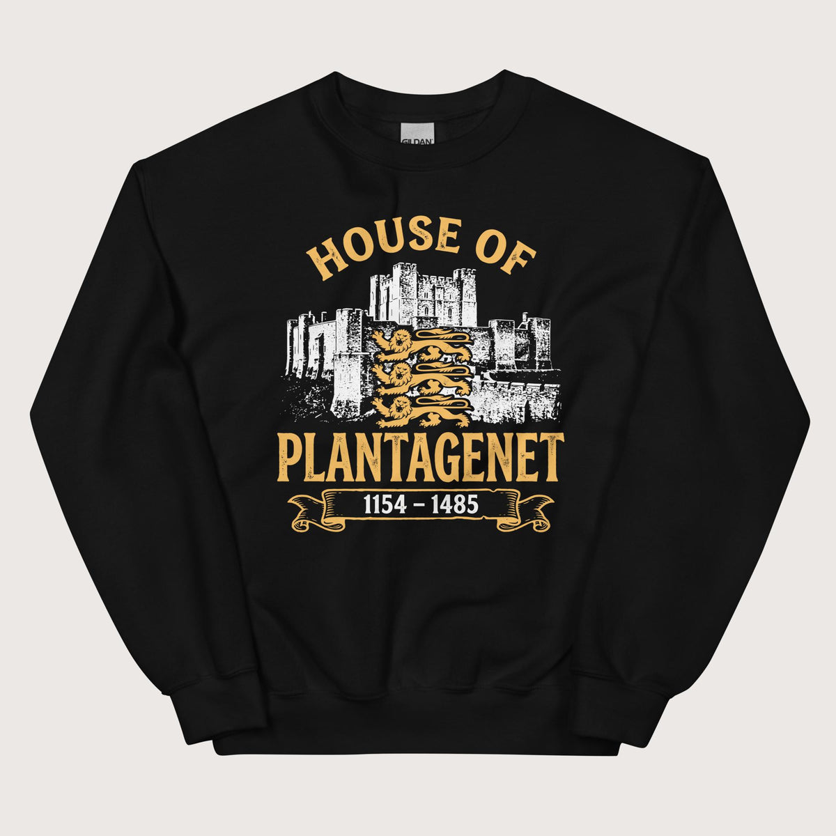 Black House of Plantagenet Sweatshirt - history buff gift by HistoHead