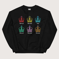 Black Six Queens Sweatshirt - history buff gift by HistoHead