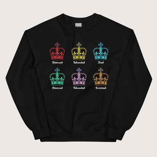 Black Six Queens Sweatshirt - history buff gift by HistoHead
