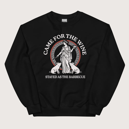 Black Circe Barbecue Sweatshirt - history buff gift by HistoHead