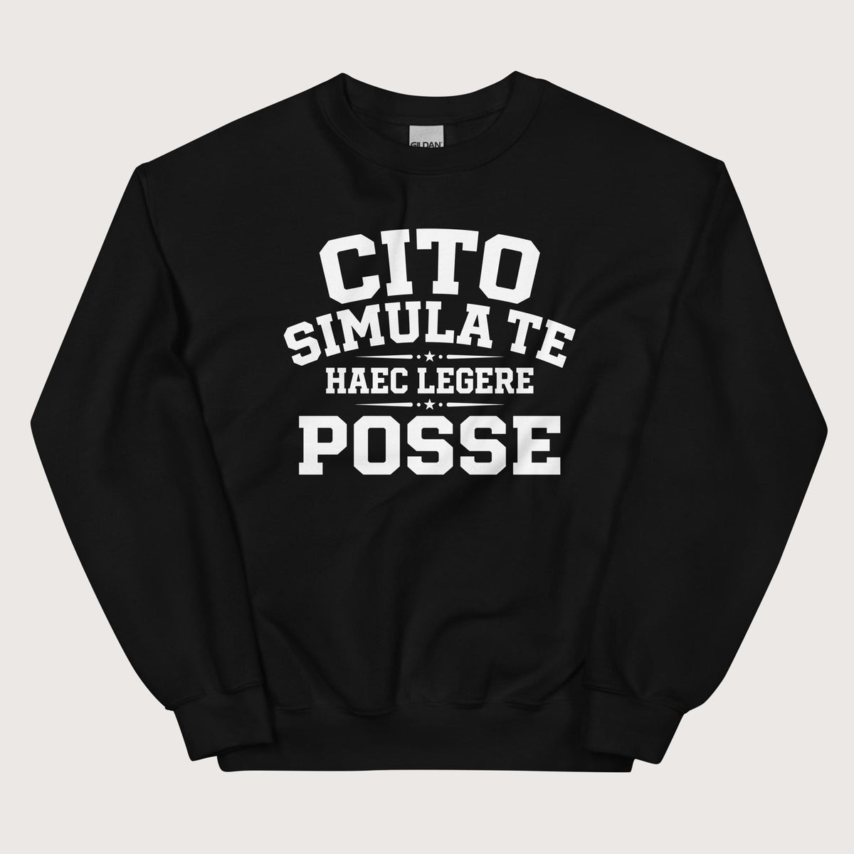 Black Latin Quick Pretend You Can Read This Sweatshirt - history buff gift by HistoHead