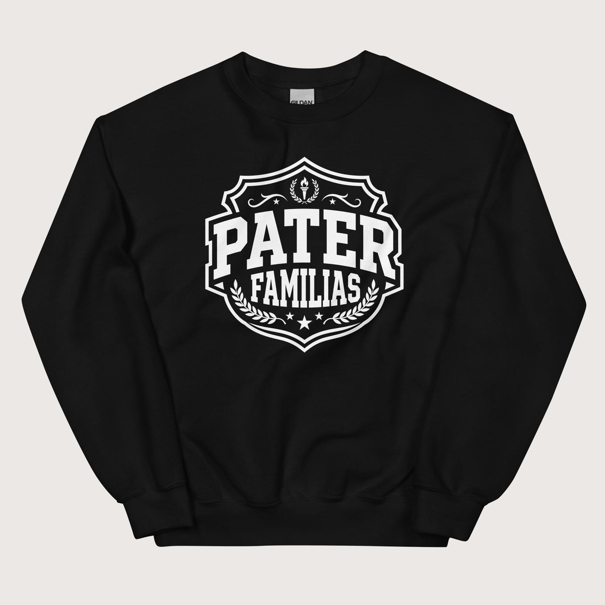 Black Pater Familias Latin Sweatshirt - history buff gift by HistoHead