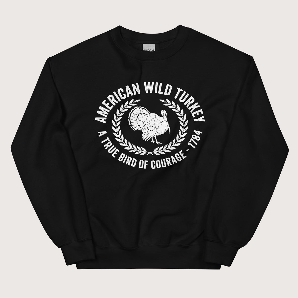 Black American Wild Turkey Sweatshirt - history buff gift by HistoHead