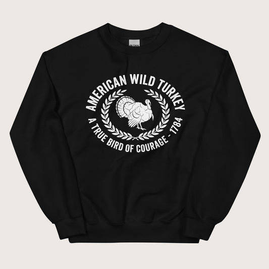 Black American Wild Turkey Sweatshirt - history buff gift by HistoHead