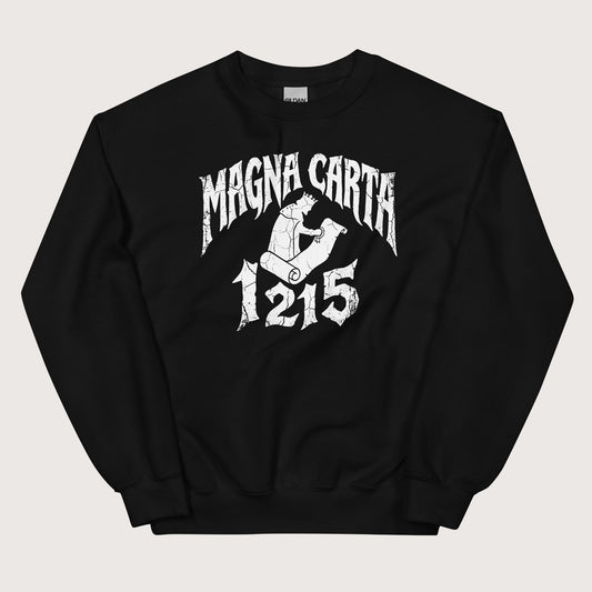 Black Magna Carta 1215 Sweatshirt - history buff gift by HistoHead