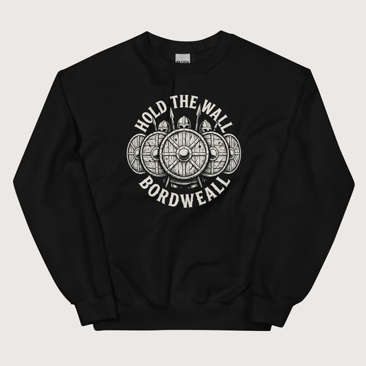 Black Hold the Wall Sweatshirt - history buff gift by HistoHead