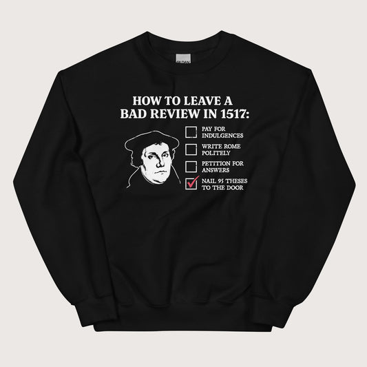 Black Martin Luther's Conflict Resolution Sweatshirt - history buff gift by HistoHead