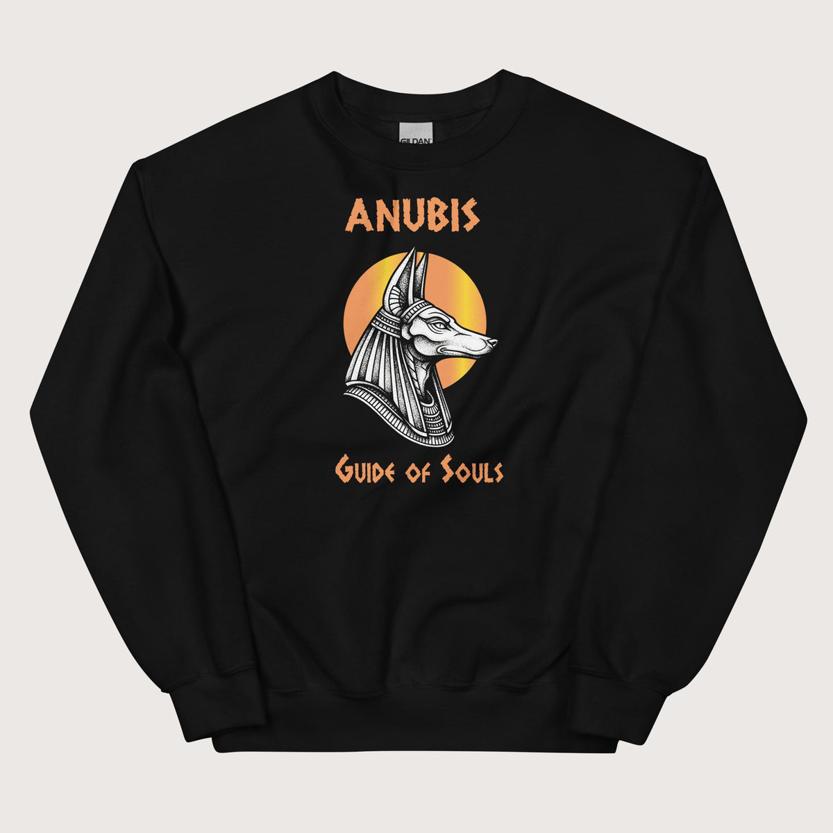 Black Anubis Guide of Souls Sweatshirt - history buff gift by HistoHead