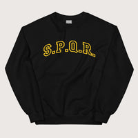 Black SPQR Sweatshirt - history buff gift by HistoHead