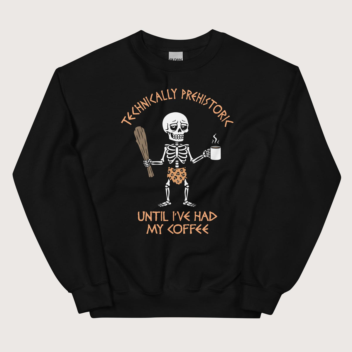 Black Until I've Had My Coffee Sweatshirt - history buff gift by HistoHead
