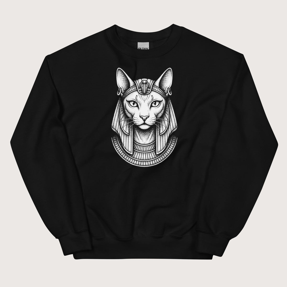 Black Bastet Sweatshirt - history buff gift by HistoHead