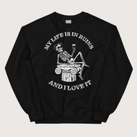 Black My Life is in Ruins Sweatshirt - history buff gift by HistoHead
